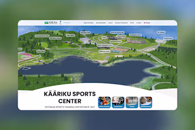 Kaariku Sports Center 3D Web Experience