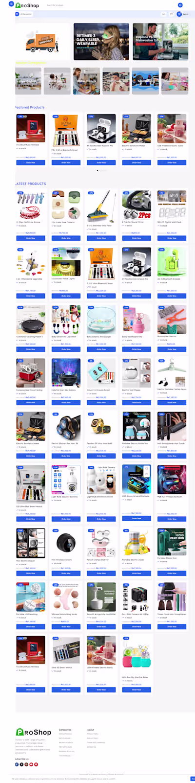 Simple Dropshipping WooCommerce Website Design