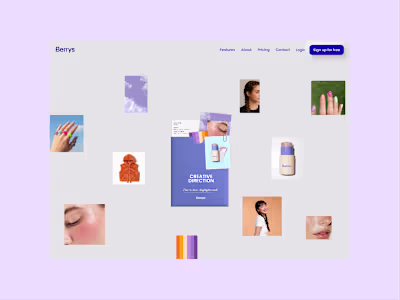 Interactive Landing Page Design for Berrys AI