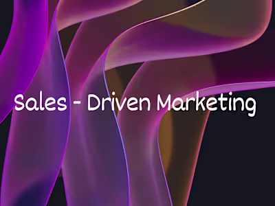 Sales Driven Marketing 