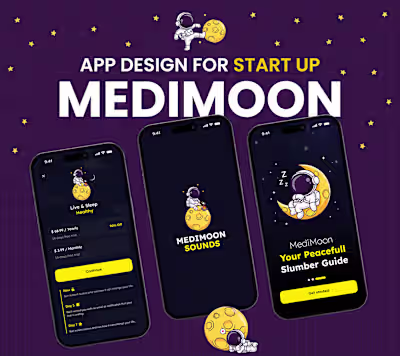 🌙 Meditation Mobile App Design for Startup - Medimoon :: Behan…