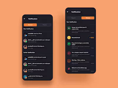 Notification Screen UI Design