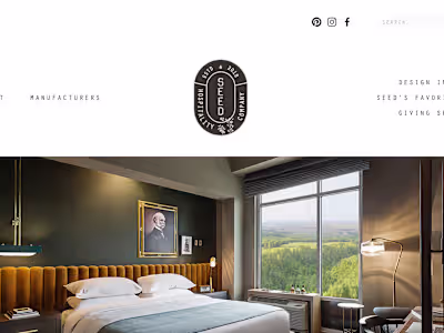 Seed Hospitality Company Website Design