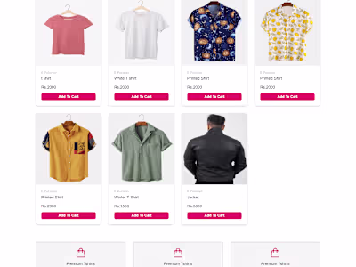 React Ecommerce Website