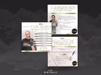 Custom Branding Package for SPMU Brow Clinic/Training Academy