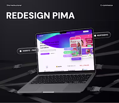 Redesign Pima | Site Institucional | Shopify Partner
