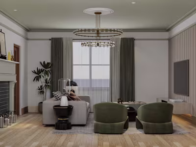 Living Room Design in United States, Hoboken