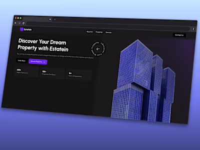 Webflow development of Property website