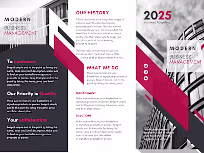 Custom Brochure Design: Corporate Theme