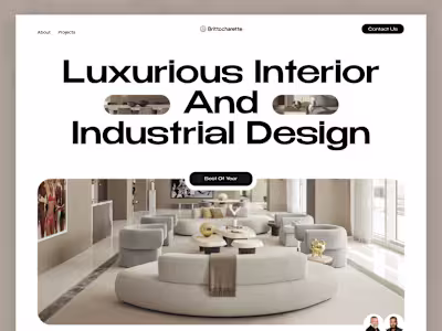 BC - Luxury Interior Design through Bold Website Experience