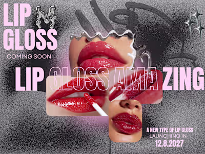 This is a great and innovative lip gloss ad design. I'd like...