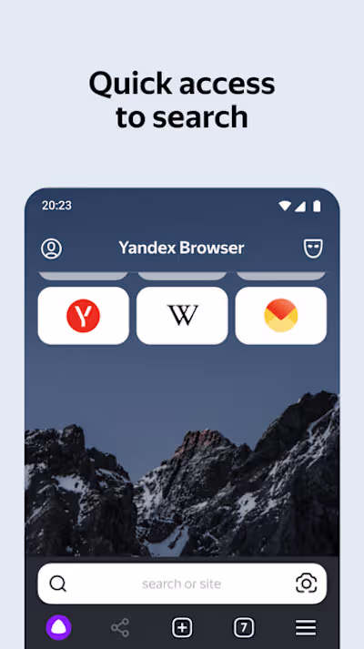 Yandex browser for Android