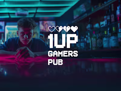 1UP Gamers Pub - Visual Identity on Behance