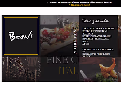 Restaurant Italien Longueuil - Rive-Sud - Bravi