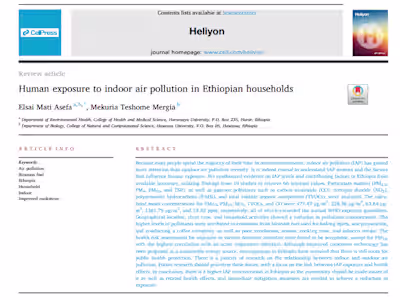 Human exposure to indoor air pollution in Ethiopian households