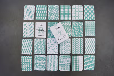 Cards of Typography