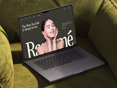 Ranume - Skincare Website Design