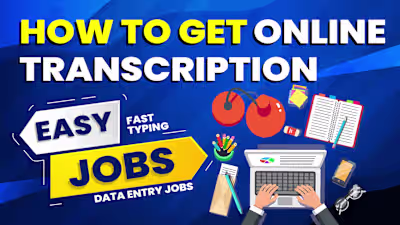 Youtube Thumbnail - Online Transcription Jobs