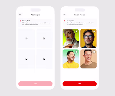 Upload Image Mobile App Design