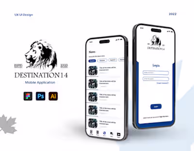 Destination 14 - UX/UI Design :: Behance