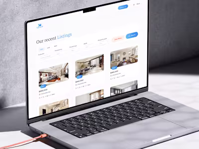 Real Estate Website Ui Design
