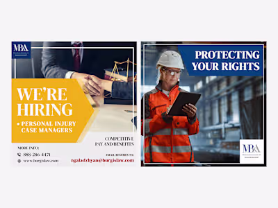 Social media graphics designed for