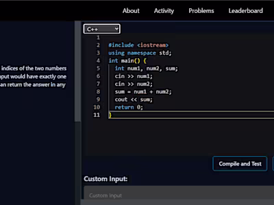 Coding Problems Platform