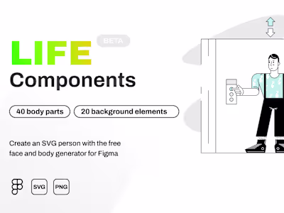 LIFE Components - Vector Character System in Figma