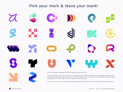 Pick your mark & leave your mark! Over the holidays, I chall...