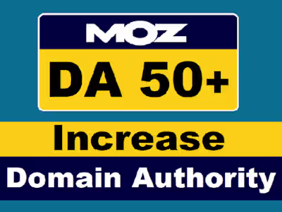 Increase Domain Authority Moz DA 50