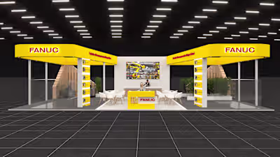 FANUC Exhibition Booth Design – 150m² | PLAST EURASIA