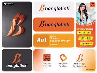 This Banglalink logo redesign is my take on refreshing the b...