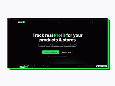 Profitz | Webflow Development