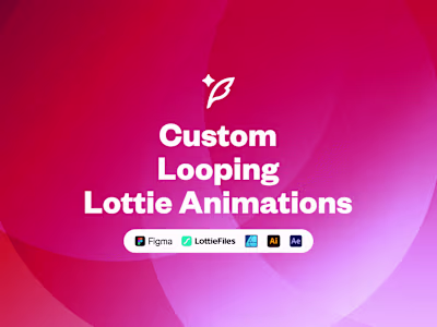 Custom Lottie Animations for Portfolio Website