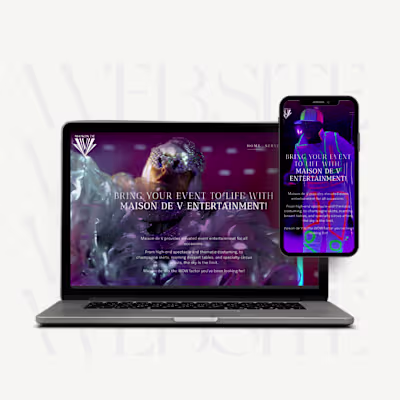 Website Design | Maison de V Entertainment