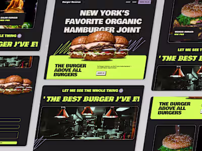 Burger Resturant Website
