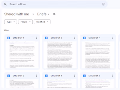 Create Daily SME Briefs