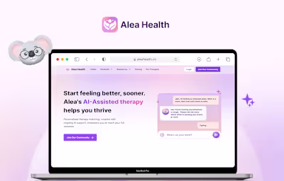 AleaHealth AI-assisted virtual mental health clinic