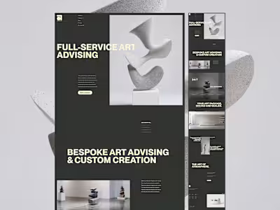 I recently explored a new direction for a high-end art consu...