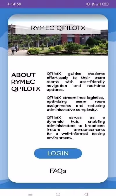 Android app for exam seat allotment