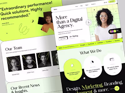 Digital Agency Portfolio Web Design