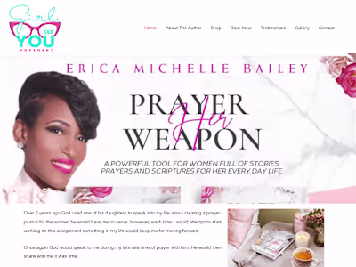 Web Design Project: Prayer Is Her Weapon
