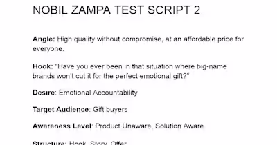 Pet Portrait Gift Campaign Script