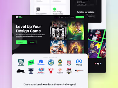 Sport Design Australia | Webflow