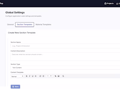 ProposalPro - Professional Proposal Generator