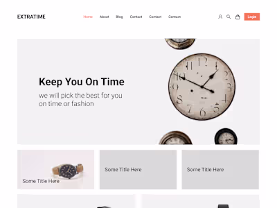 E commerce Web Design with FIGMA
