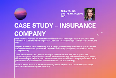 Paid Search Lead Volume Initiative