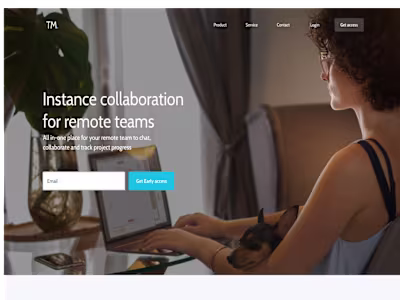 Web design for a collaboration website