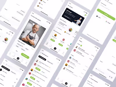 Cook Together Mobile App UI Design