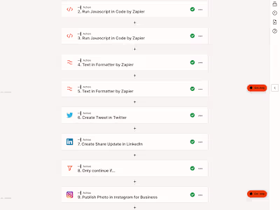 Zapier Social Media Automation